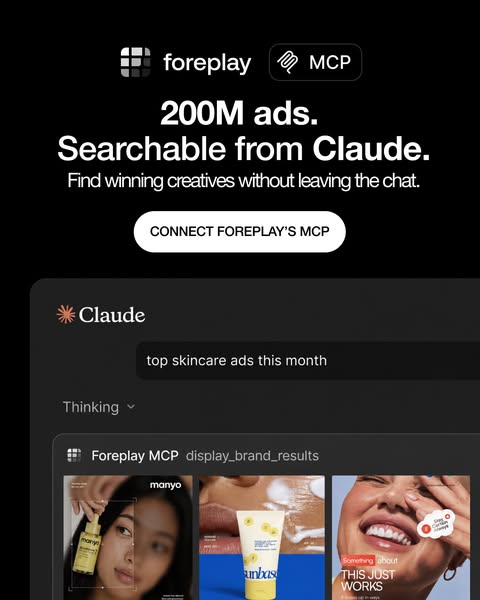 foreplay.co ad: Make ads that actually convert
