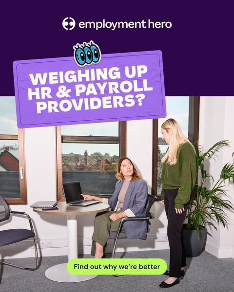 Employment Hero ad: Save time on payroll. Book a demo.