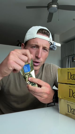 David Protein ad: 28g Protein. 150 Calories. 0g Sugar.