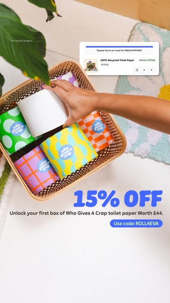 Who Gives A Crap ad: Good for your bum and your budget