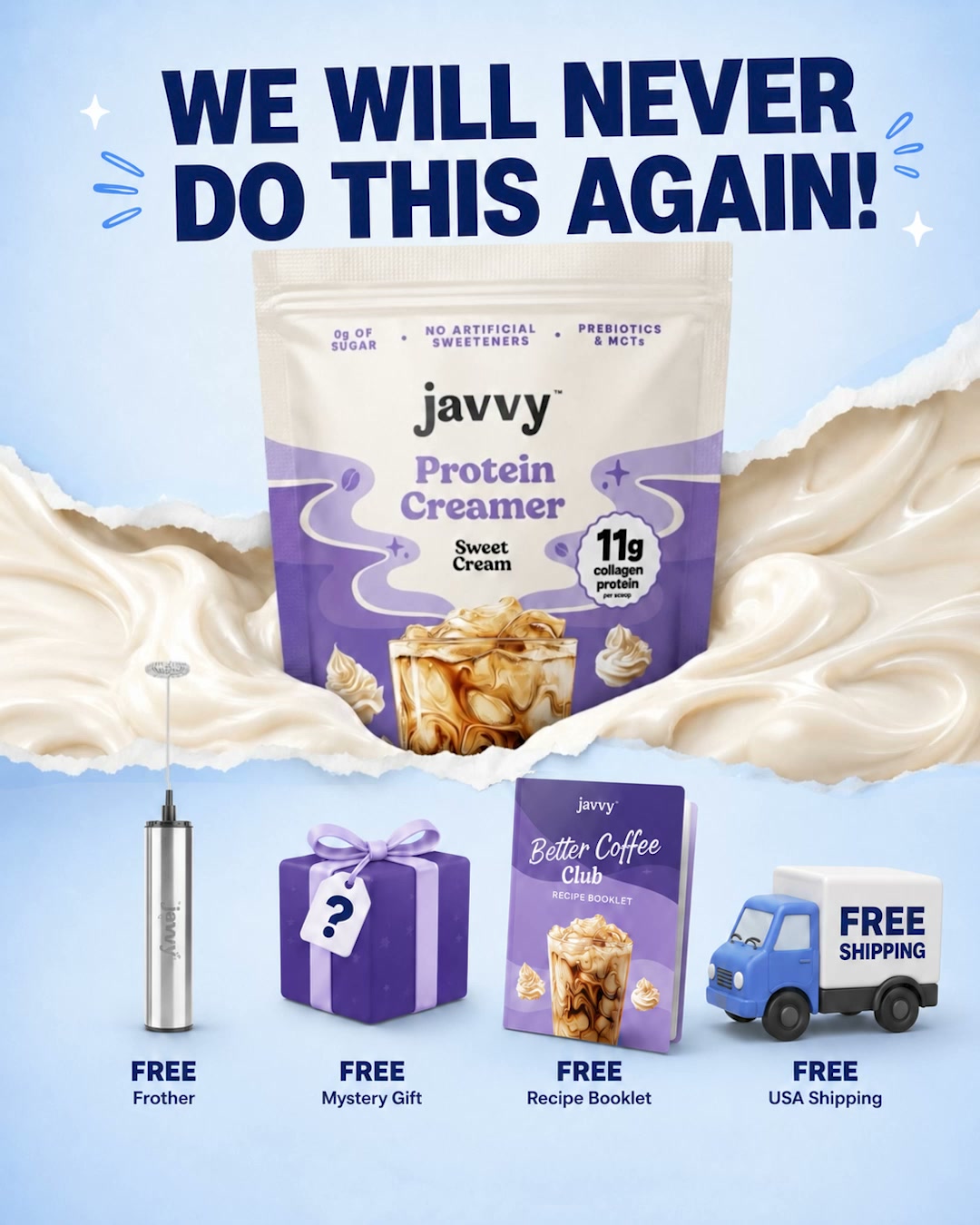 Javvy ad: Protein-Packed Creamer 💪