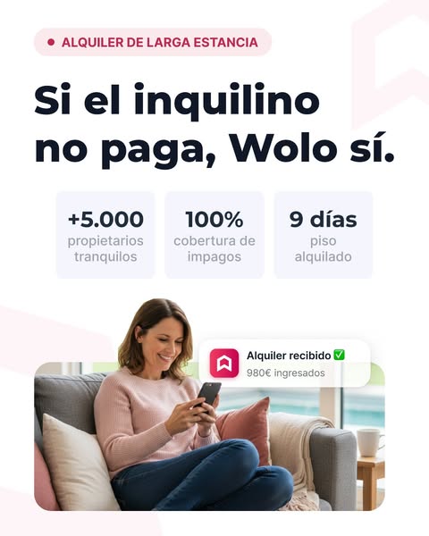 Wolo ad: 🤝 Tu piso alquilado en 9 días