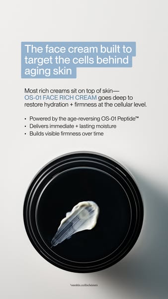 OneSkin ad: NEW OS-01 FACE RICH CREAM