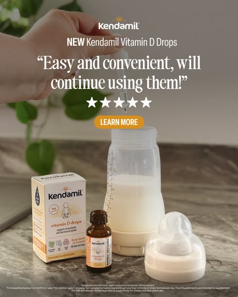 Kendamil ad: NEW Kendamil Vitamin D Drops