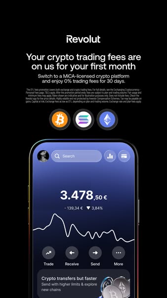 Revolut ad: Start trading crypto today