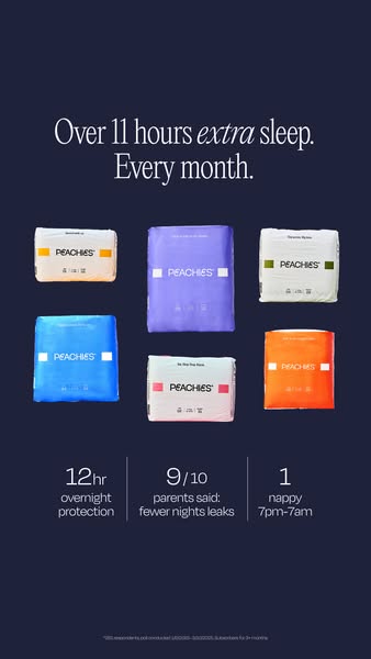 Peachies ad: Try them today for £12 🎉