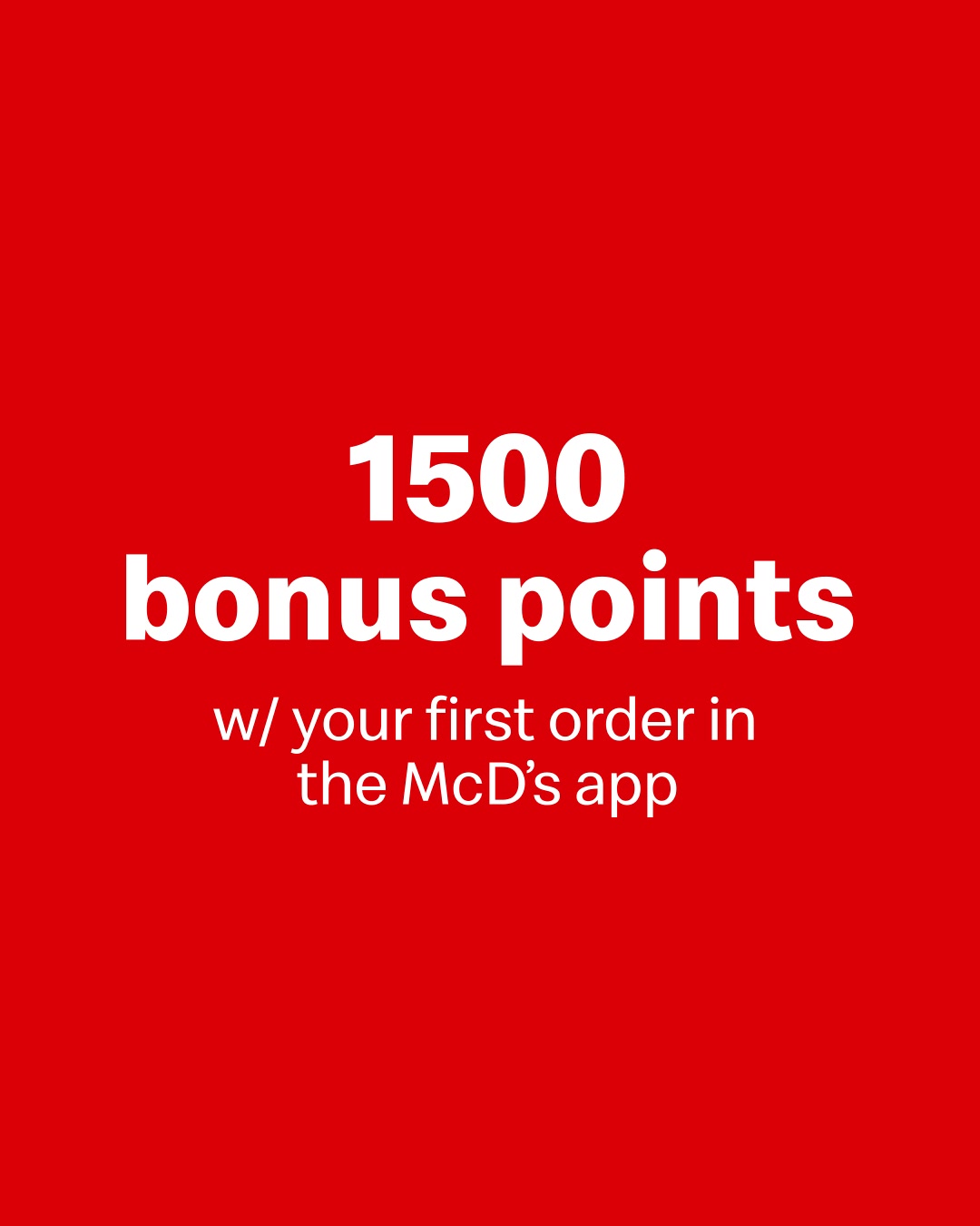 McDonald's ad: when u download the McD's app