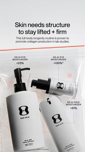 OneSkin ad: Smoother, firmer skin from head to toe