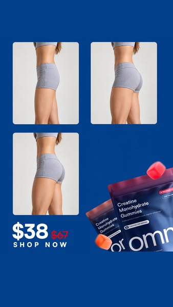 OMNI Longevity ad: Creatine Made Delicious 🍉 🍑