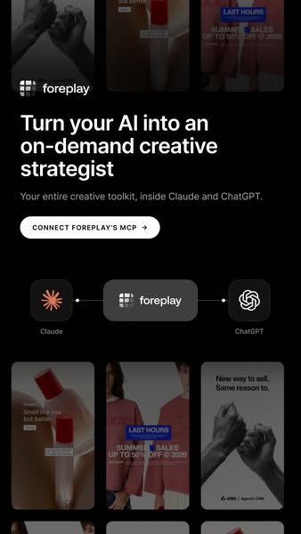 foreplay.co ad: Make ads that actually convert