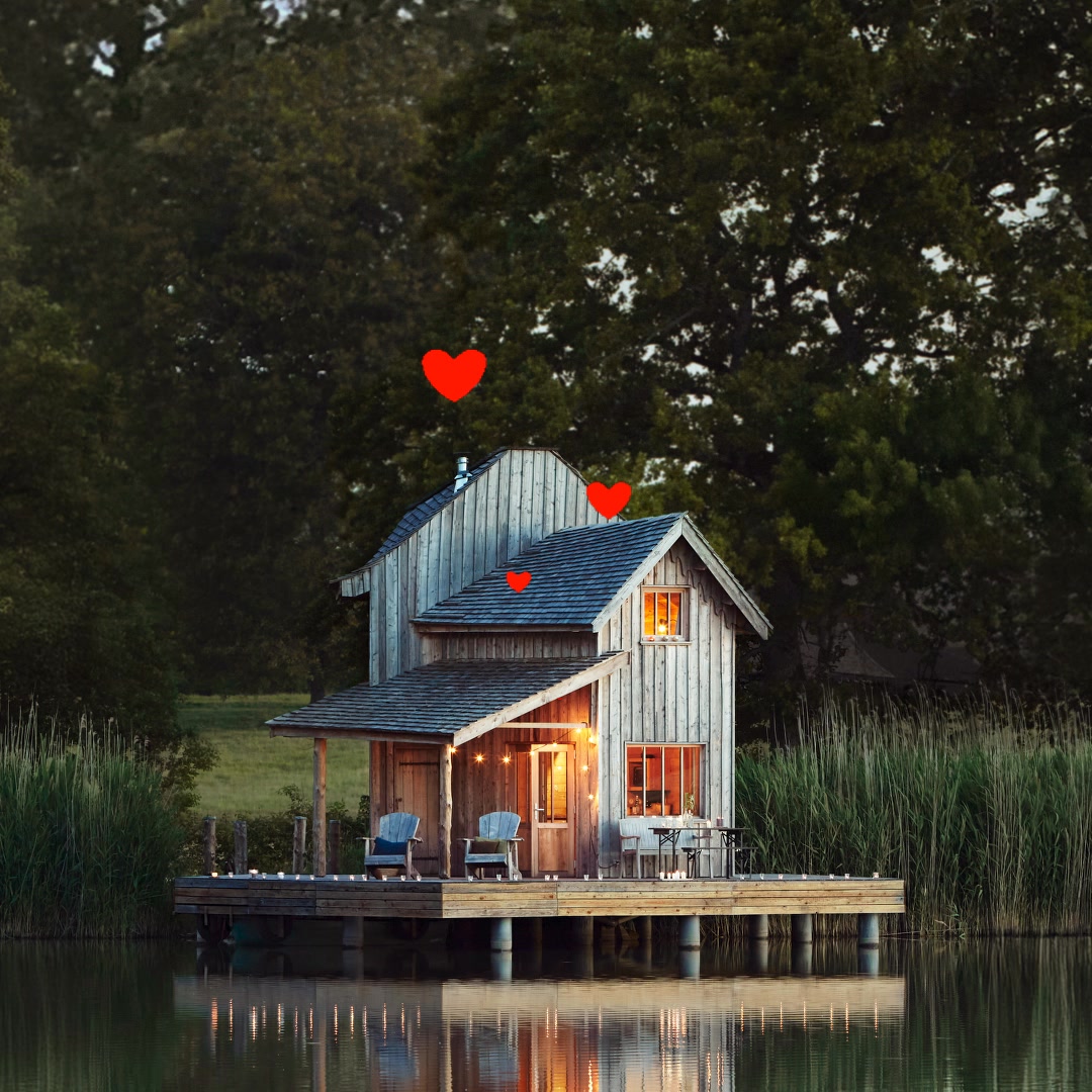 Airbnb ad: A lake house with your boo. The best way to test the waters.