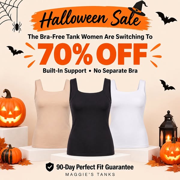 Maggie's Tanks ad: It’s a Braless 2026