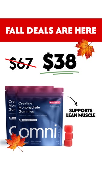 OMNI Longevity ad: Real Creatine - 43% OFF TODAY 👉