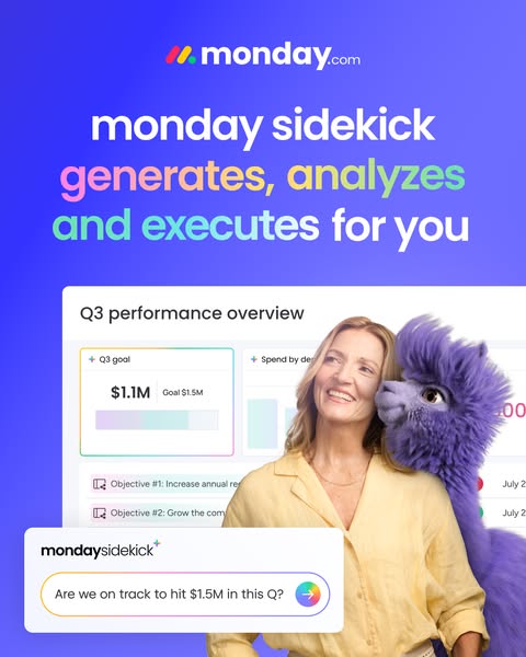 monday.com ad: Start your free account today