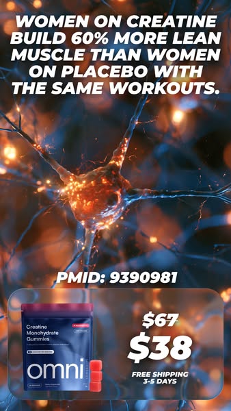 OMNI Longevity ad: Real Creatine - 43% OFF TODAY 👉