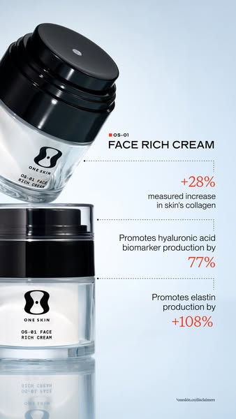 OneSkin ad: NEW OS-01 FACE RICH CREAM