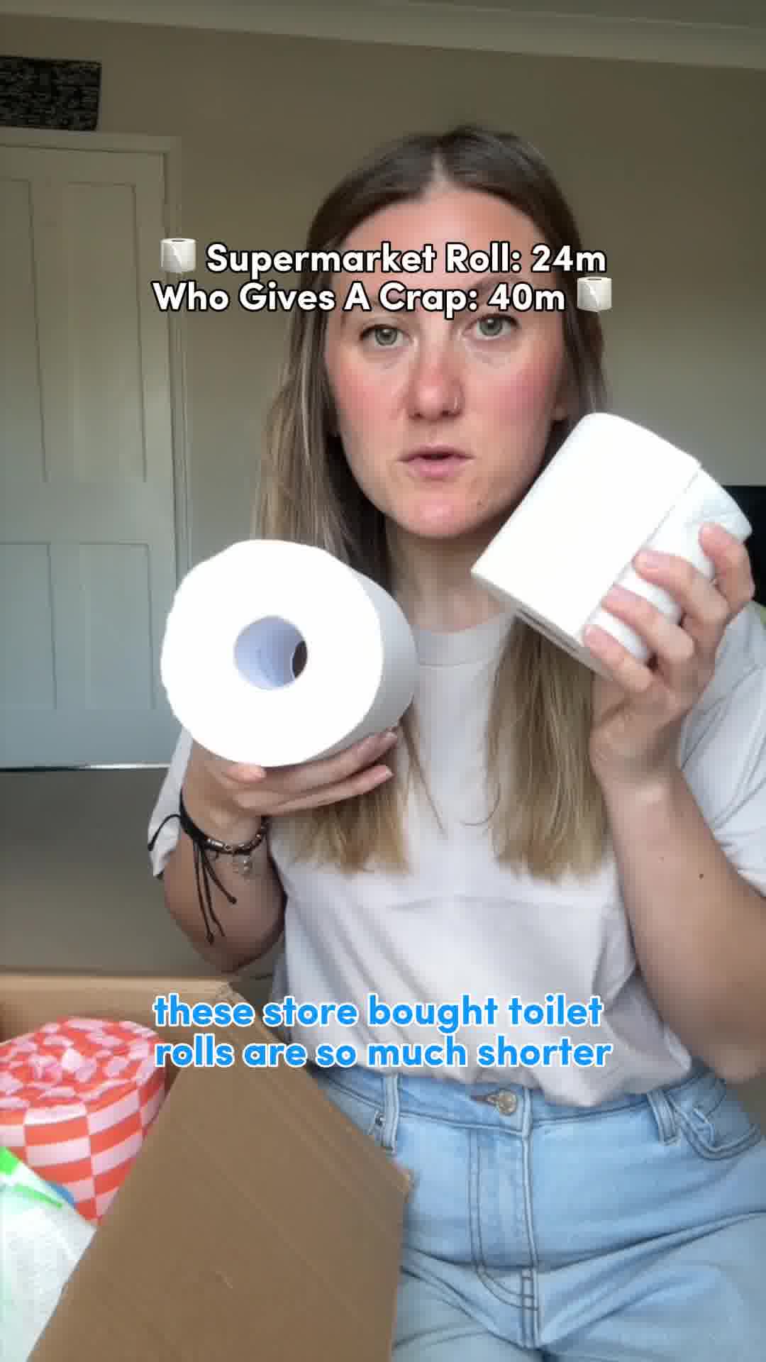 Who Gives A Crap ad: “Nice, big rolls”