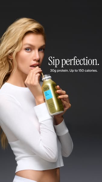 David Protein ad: A chocolate milkshake worth savoring. Velvety and satisfying down to the last sip.