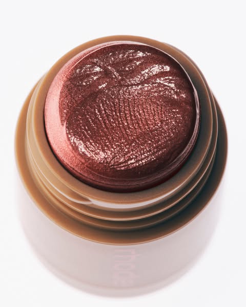 rhode ad: meet pocket pearl in monaco 🌟 a shimmery terracotta blush with a copper sheen, designed in collaboration with @alexandramalenaleclerc.