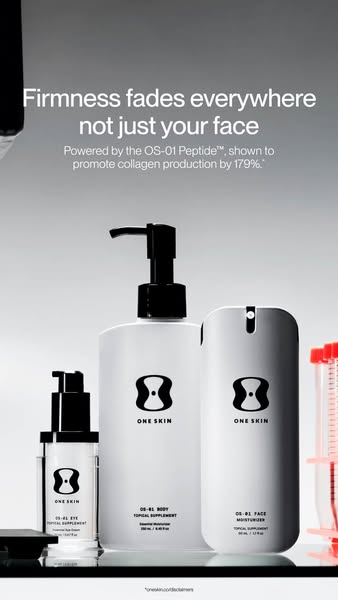 OneSkin ad: Smoother, firmer skin from head to toe