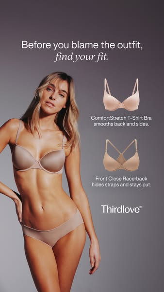 ThirdLove ad: Find your real size in 2 minutes.