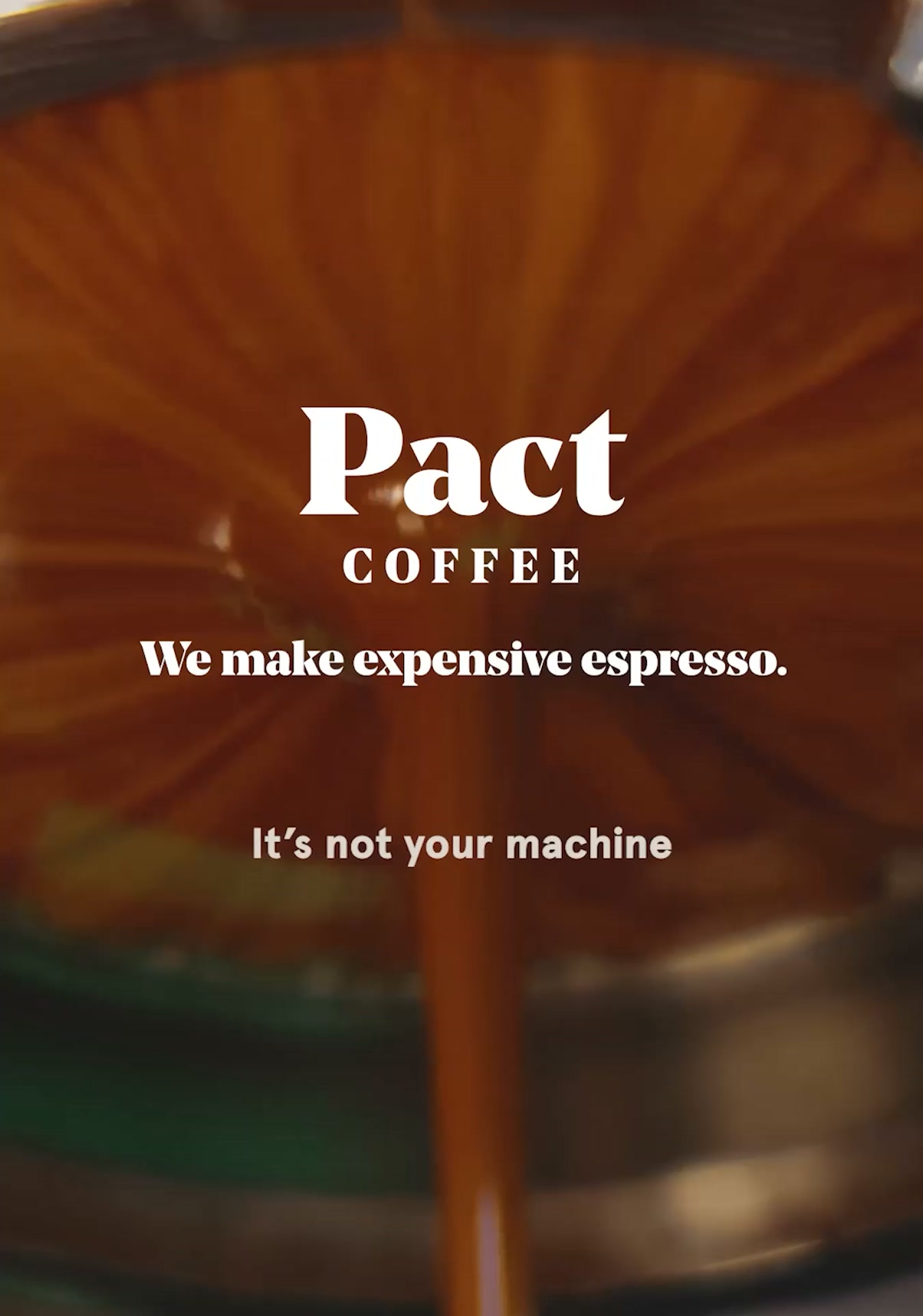 Pact Coffee ad: Freshly roasted to order ☕