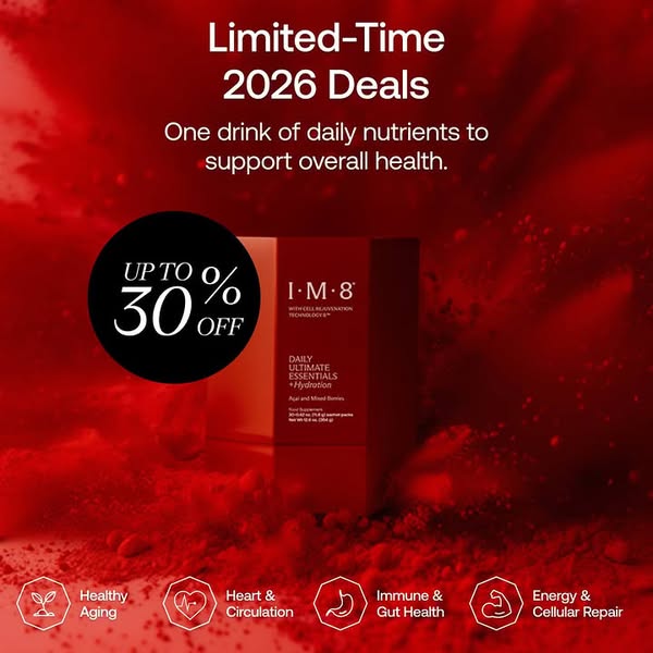 IM8 ad: Up to 30% Off + Free Gift!