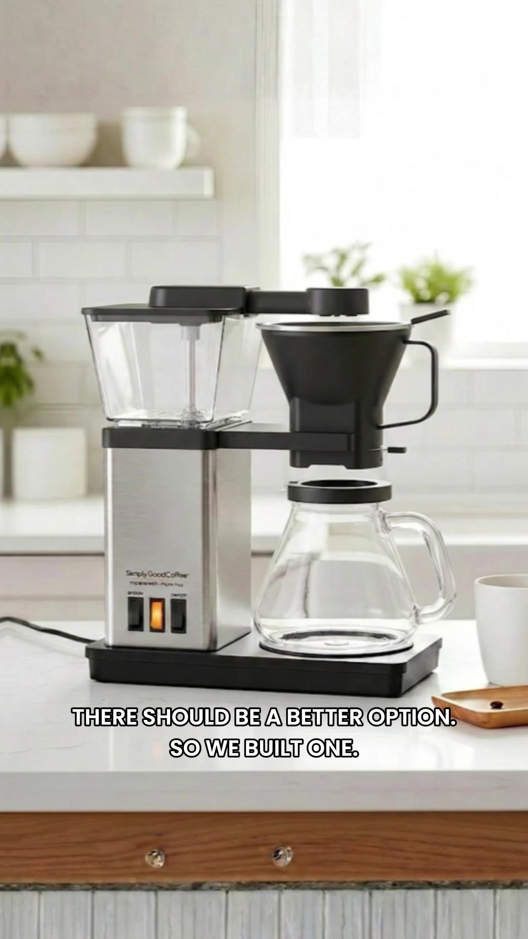 Simply Good Coffee ad: 100% Plastic-Free Brewing!
