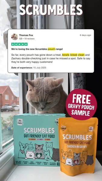 Scrumbles ad: Request to try a FREE pouch!