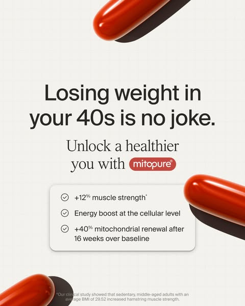 Timeline Longevity ad: Improve Muscle Health With Mitopure®