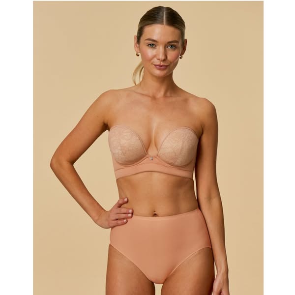 Bravissimo ad: Curvy Kate Hey Girls Strapless Bra - Beige