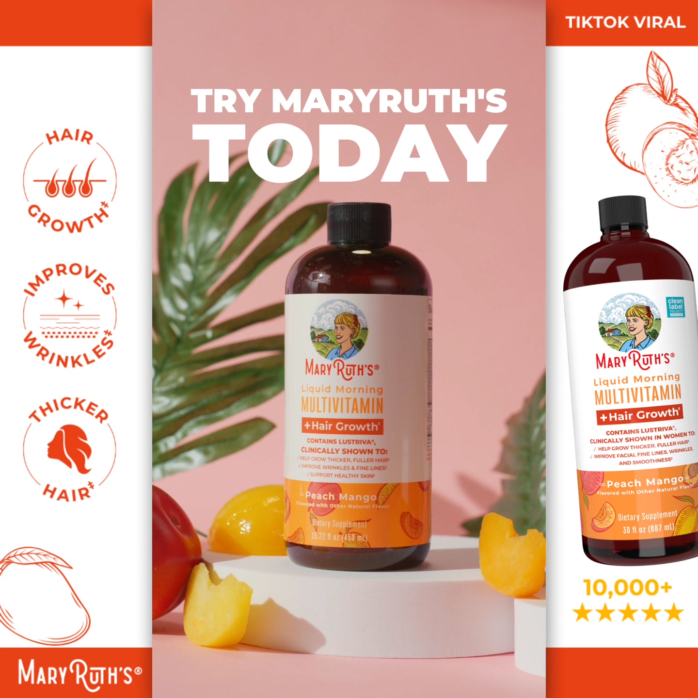 MaryRuth's ad: The “Viral” Vitamin for Hair Growth