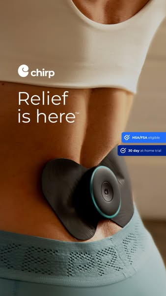 Chirp ad: The World's Simplest Pain Relief Device