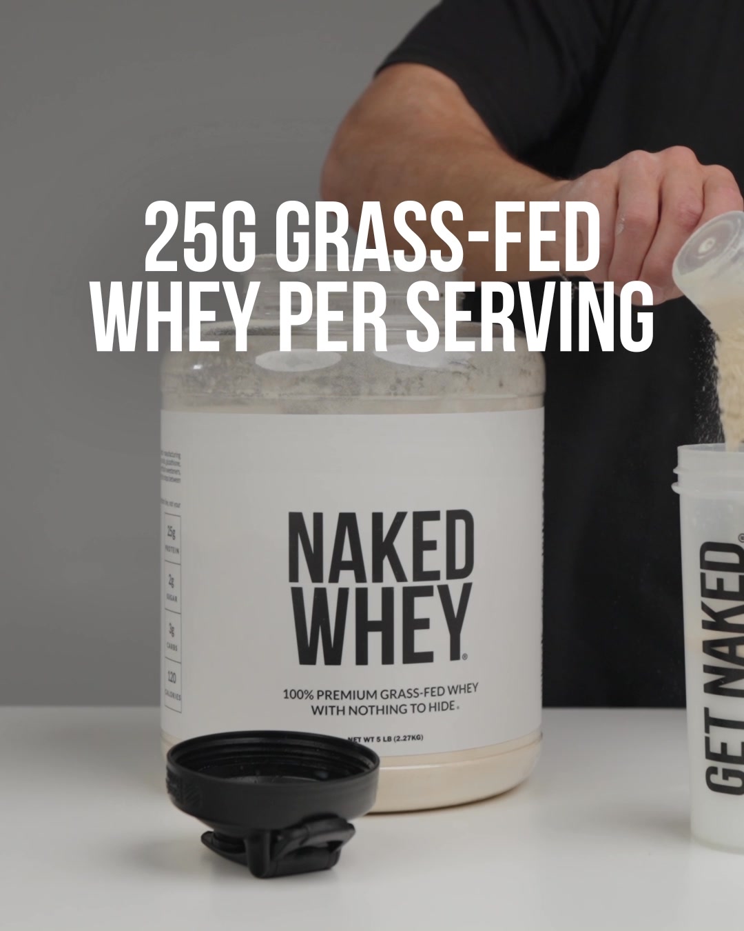 Naked Nutrition ad: All Whey, No Fillers.
