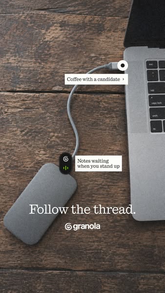 Granola ad: The AI notepad for meetings
