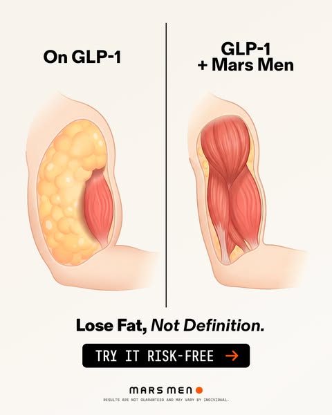 Mars Men ad: Keep Muscle + Metabolism on GLP-1s