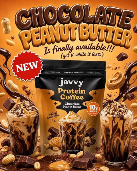 Javvy ad: More Flavor, More Protein ☕️🤎