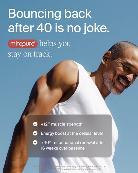 Timeline Longevity ad: Improve Your Longevity With Mitopure®