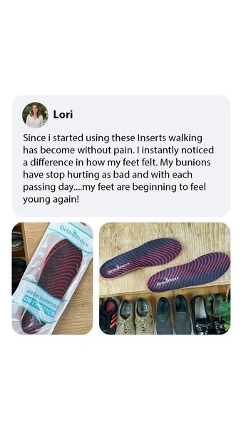OrthoFlexx ad: Arch Support That Doesn't Collapse