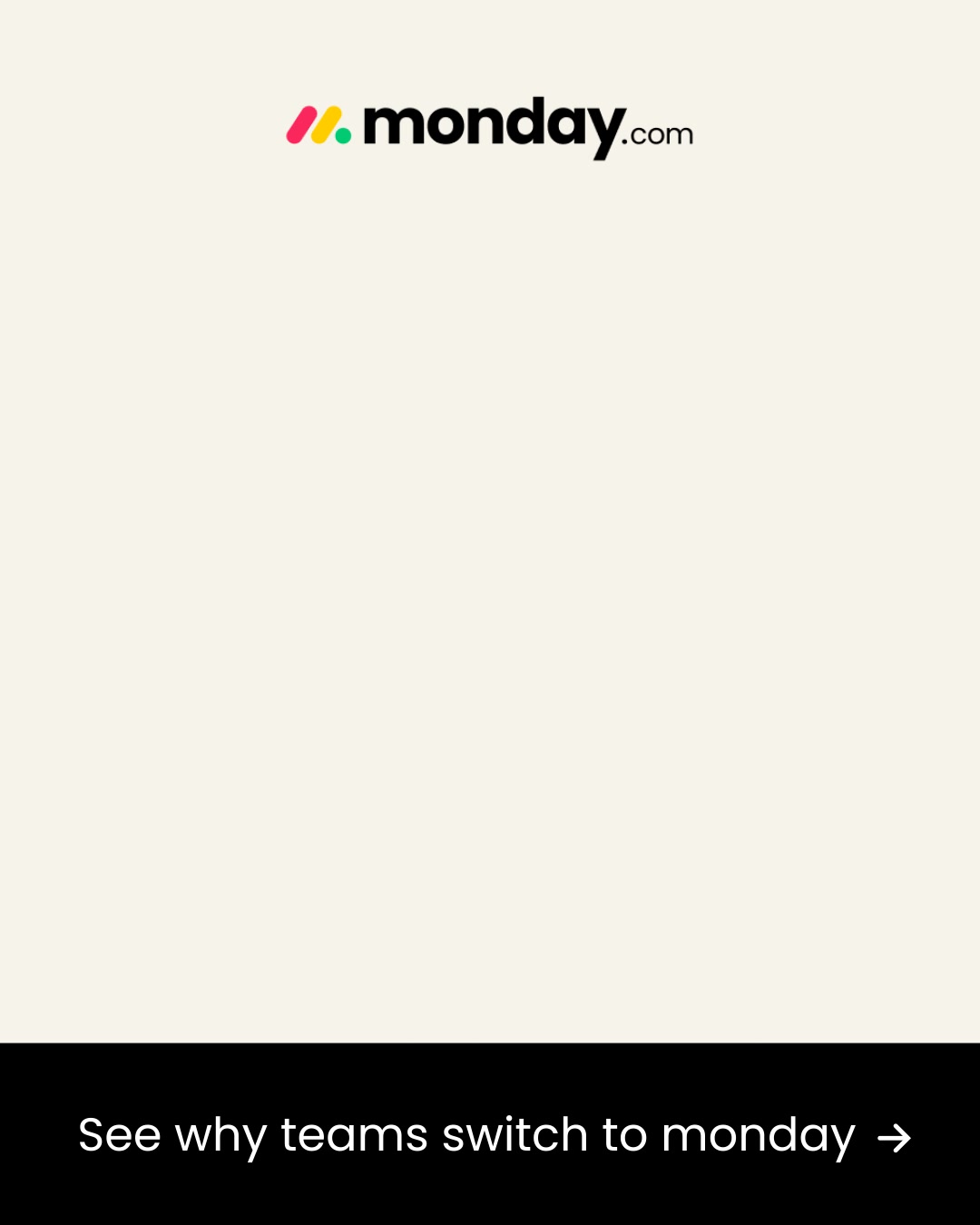 monday.com ad: Upgrade from Airtable