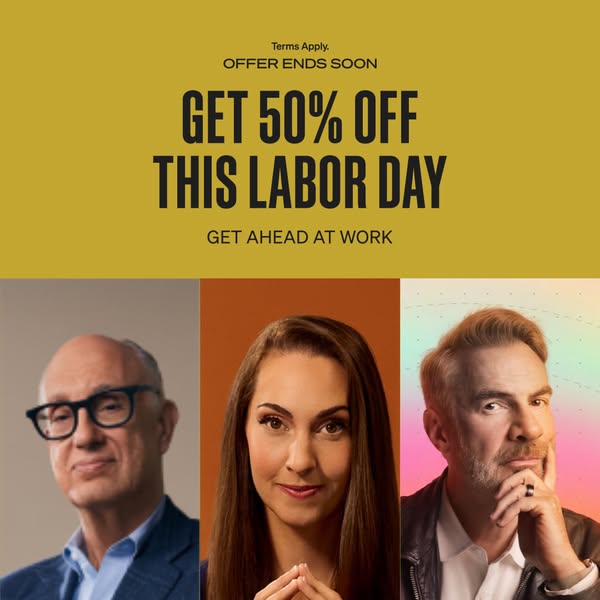 MasterClass ad: LABOR DAY SALE