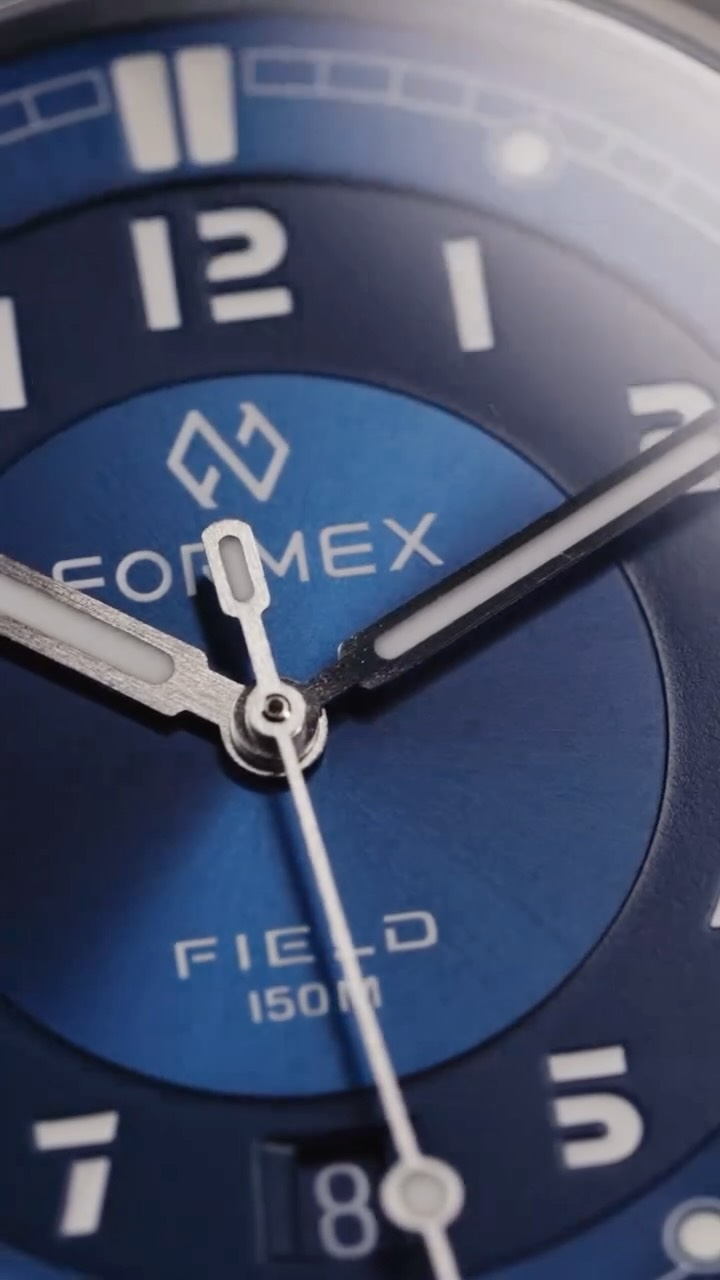Formex ad: NEW Dials: Rugged. Refined. Ready. - On the Field, every element serves a purpose beyond aesthetics: from the faceted case geometry and high