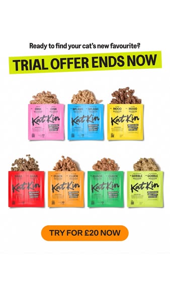 KatKin ad: 100% fresh meat for healthy cats