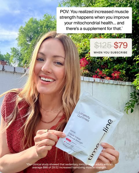 Timeline Longevity ad: Improve Cellular Health With Mitopure®