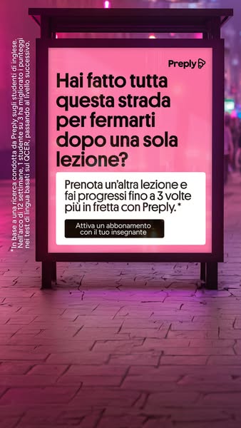 Preply ad: Fai progressi a modo tuo.