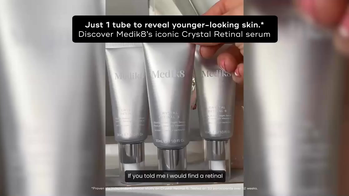 Medik8 ad: The No.1 Retinal Serum Worldwide*