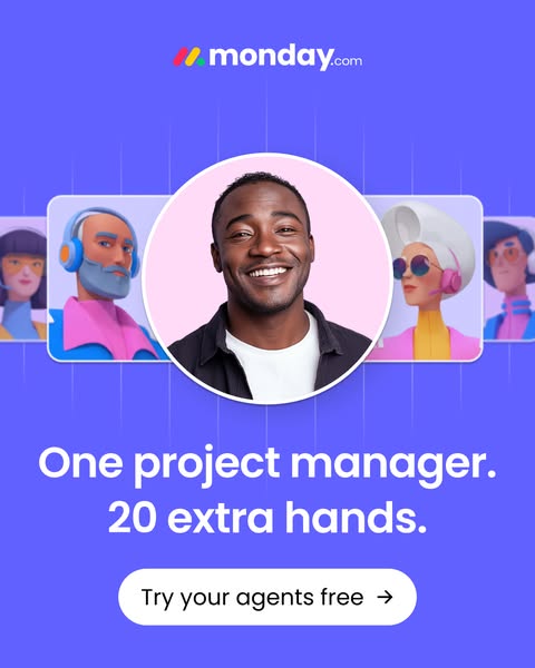 monday.com ad: Meet your AI Project Agent