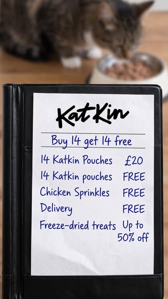 KatKin ad: 100% fresh meat for healthy cats