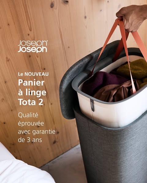 Joseph Joseph ad: La lessive est un travail sans fin. Mettez-y un frein.