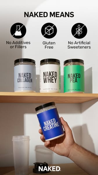 Naked Nutrition ad: Health, Without the Nonsense